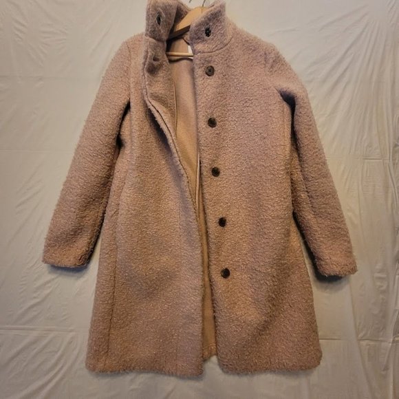 Old Navy Pink Rose Soft Brushed Over Pea Coat Size XS - Picture 2 of 11